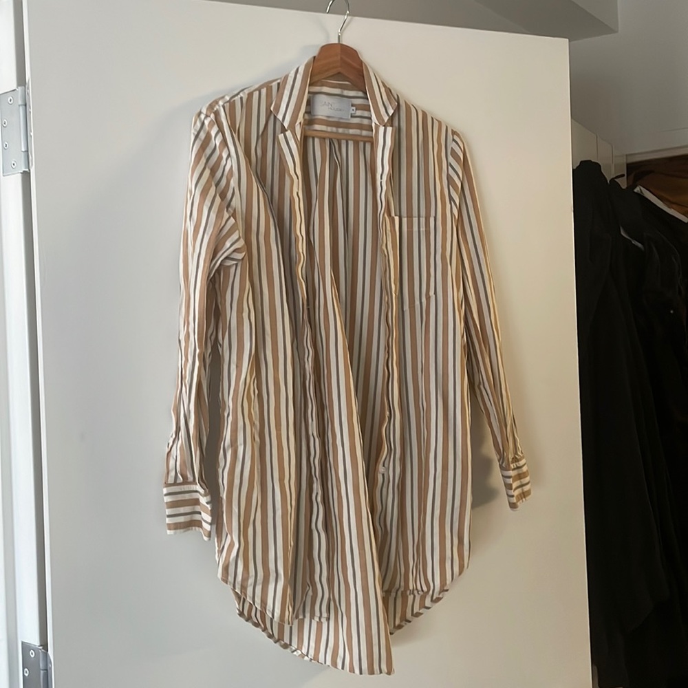 Oversized luxe cotton shirt